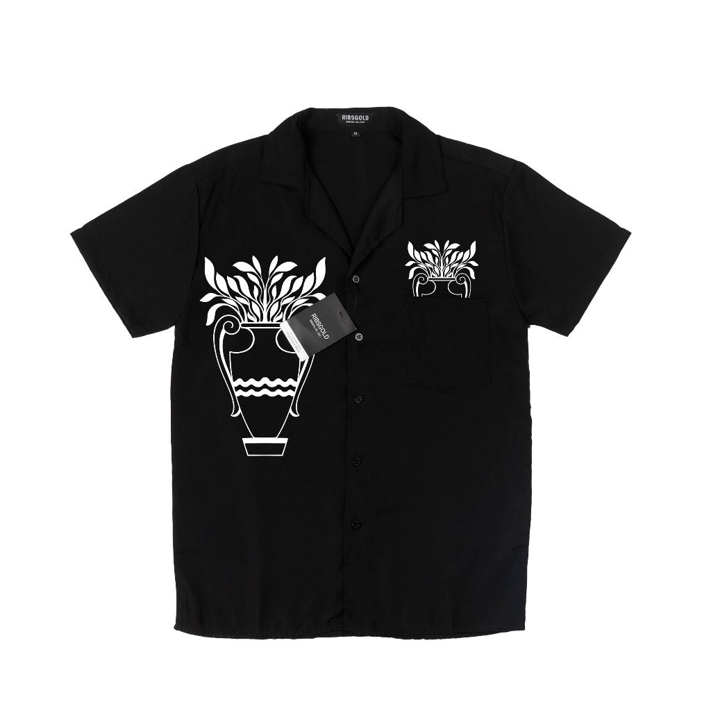 Kemeja Santai Art Elegrow | Kemeja Pria | Kemeja unisex | Kemeja Pantai | Kemeja Lengan Pendek
