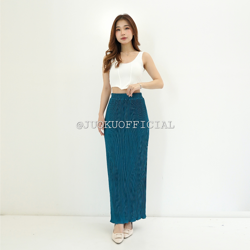 Rok Wavy Plisket Span / Rok Span / Rok Plisket / Rok Wavy / Rok Span Wavy / Pleated Skirt