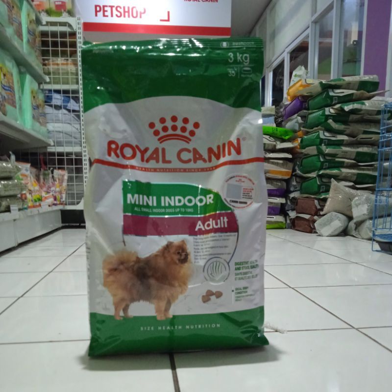 Royal Canin Mini Indoor Adult 3kg. Makan Anjing Dewasa 3kg