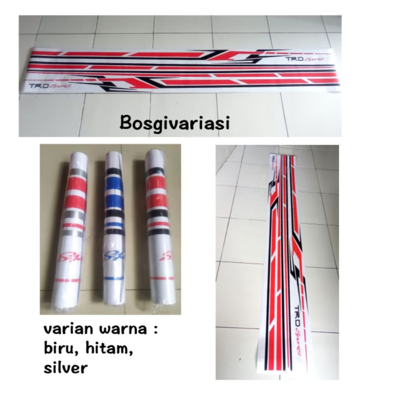 sticker stiker trd sportivo avanza rush fortuner calya yaris universal / stiker trd sportivo avanza 