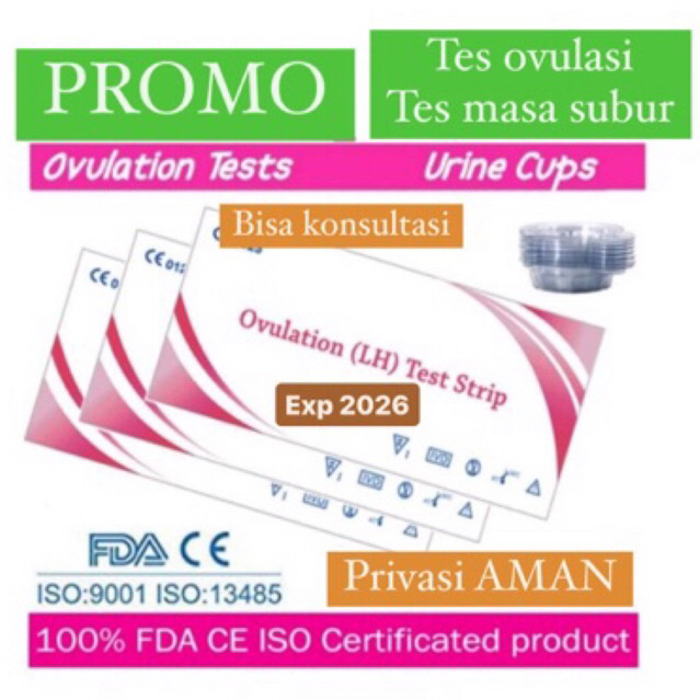 LH test ovulation - tes ovulasi -Tes Kesuburan wanita - alat tes masa subur -ovutest -Ovulation Test