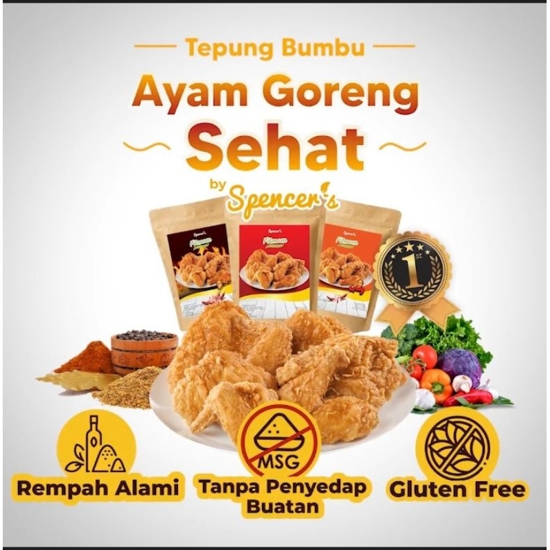 

Spencer's Fitmom (135 gr) - Tepung Bumbu Ayam Goreng Sehat