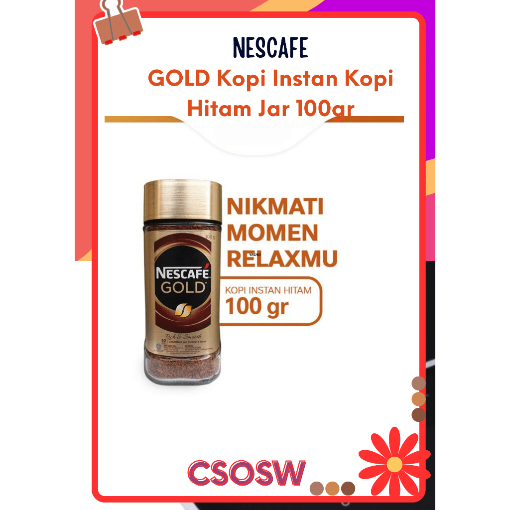 

Nescafe Gold Blend Jar 100Gr | Kopi Bubuk Premium | Ground Coffee