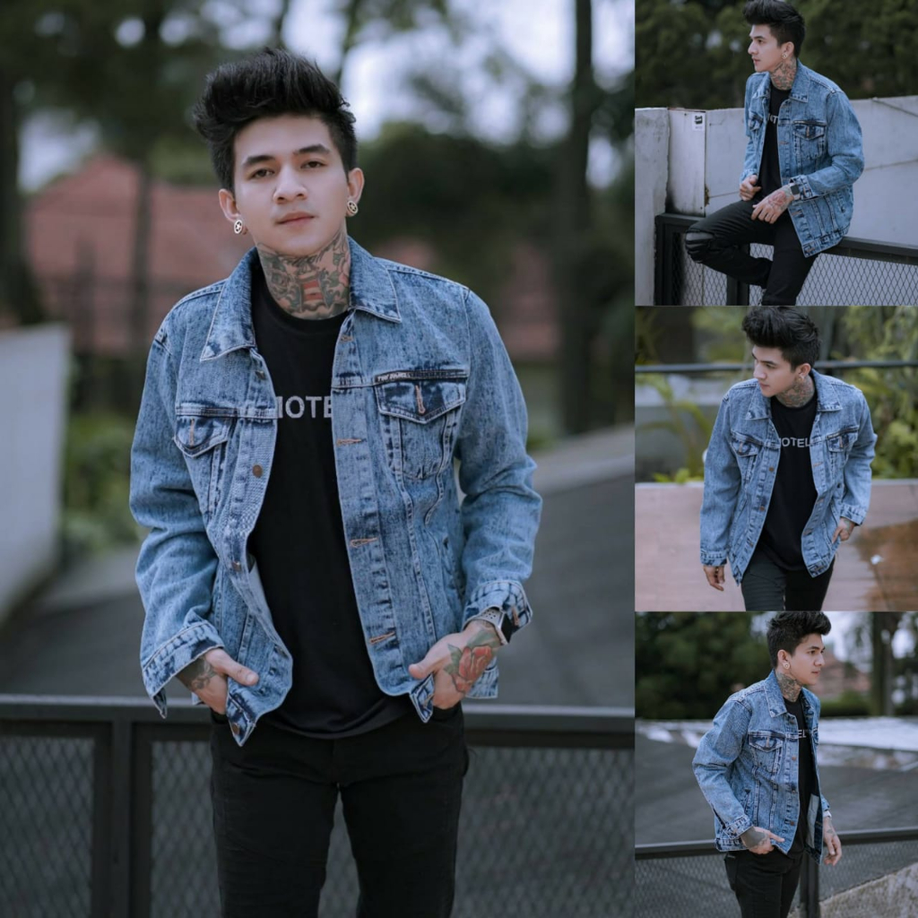 jaket jeans bordel jaket sandwash jaket levis The Bojiel blue tebal jaket levis pria - rlksapparel