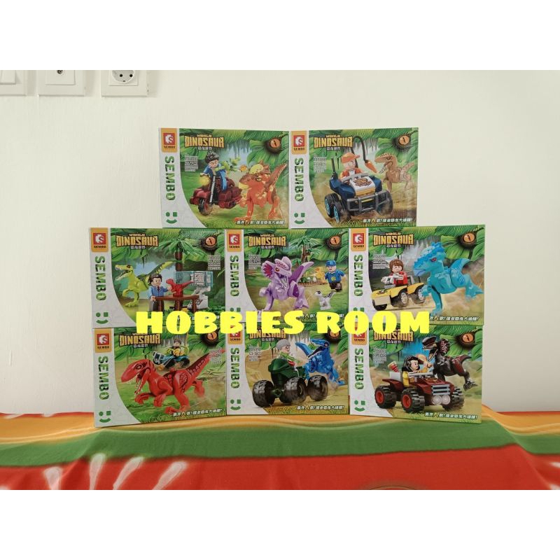 Sembo 205086-205093 Dinosaur World Minifigure  8in1 (1 Set Isi 8)
