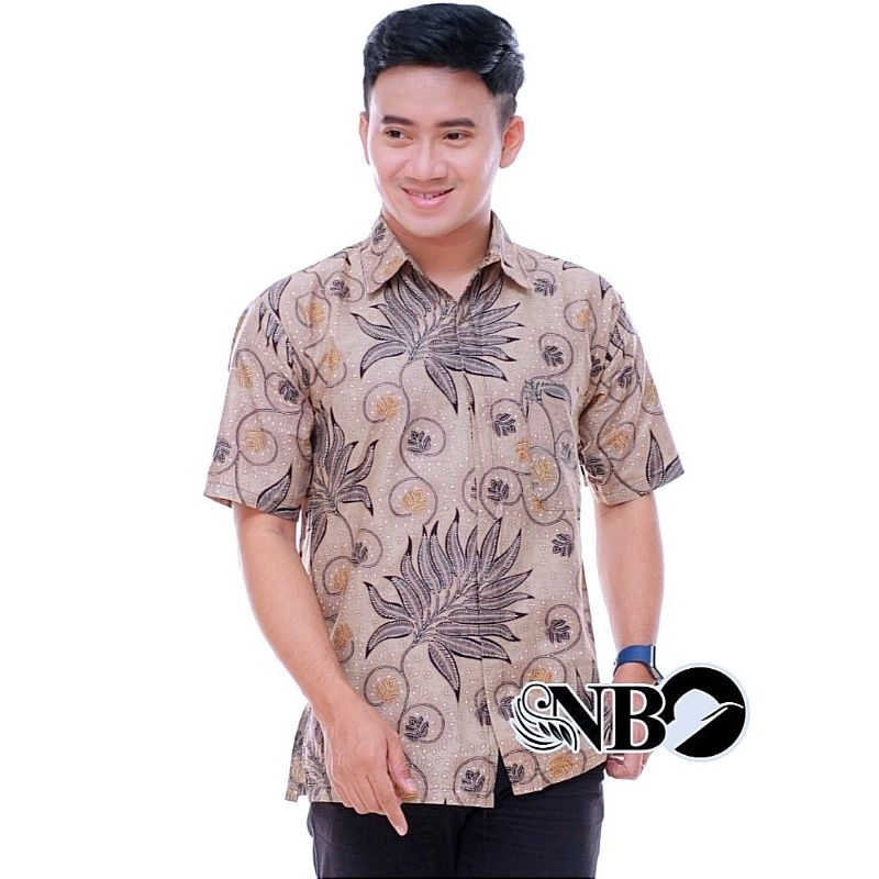 NEW ARRIVAL DISTRO BATIK PRIA BORDIR SOGAN HRB026 BATIKAF NOTOARTO BATIK IPNU-IPPNU HEM PRIA Be