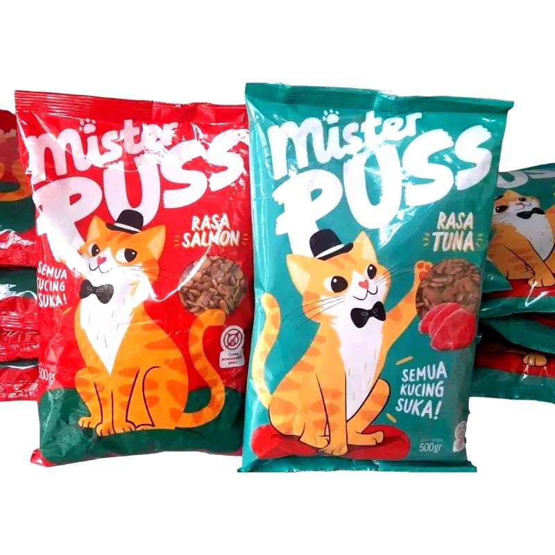 MISTER PUSS DRY FOOD MAKANAN KUCING FRESHPACK 500 GRAM