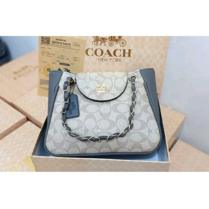 BRAND NEW TAS WANITA COaCH TOTE BAG TALI SEMI RANTAI