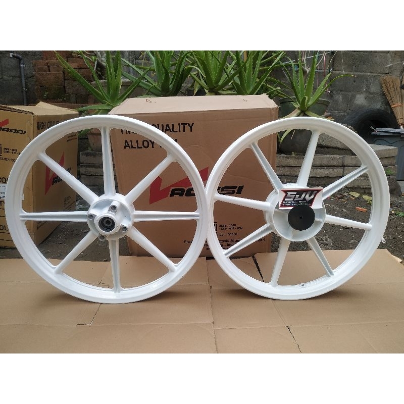 VELG VROSSI SET ZIGEN SWAN PALANG 8 WARNA PUTIH PNP JUPITER MX &amp; MX DD TERMURAH