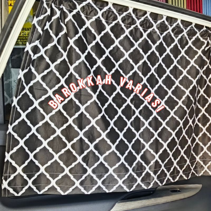 tirai kaca mobil_ gorden mobil portable motip wajik