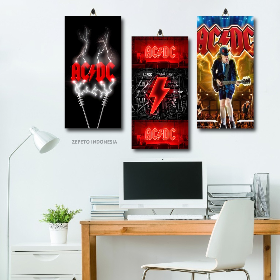 DEKORASI DINDING AESTHETIC BAND AC/DC VOCALIST 15X30 | ZEPETO INDONESIA| POSTER DINDING BESAR BON SC
