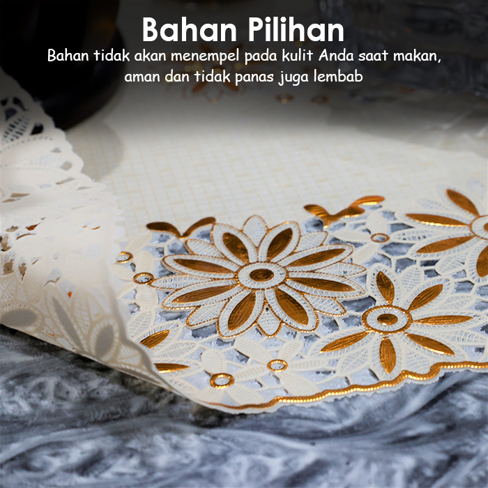 Luxuryparty D2-T - Taplak Meja Tamu Anti Air / Taplak Meja Tamu / Taplak Meja Murah