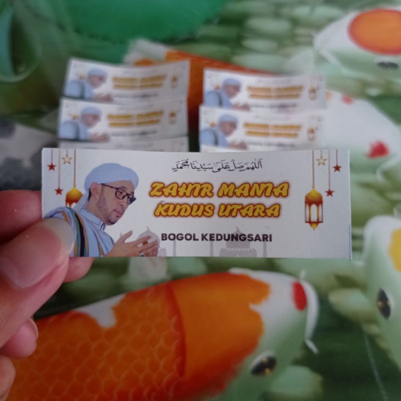

(Minimal Order 10 pcs) Stiker Vynil Zahir Mania Background Putih Nuansa Ramadhan