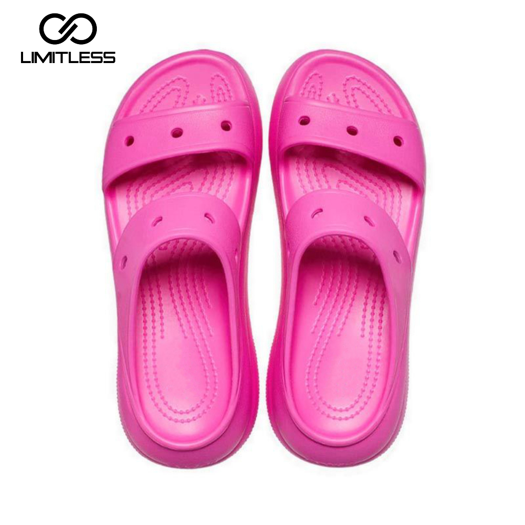 Sandal Wanita Selop Casual YOONA Wedges Outdoor Sendal Gunung Wanita Slop Eva Extralight Rubber Crocss Terbaru 2023 Sol Tinggi Fuji