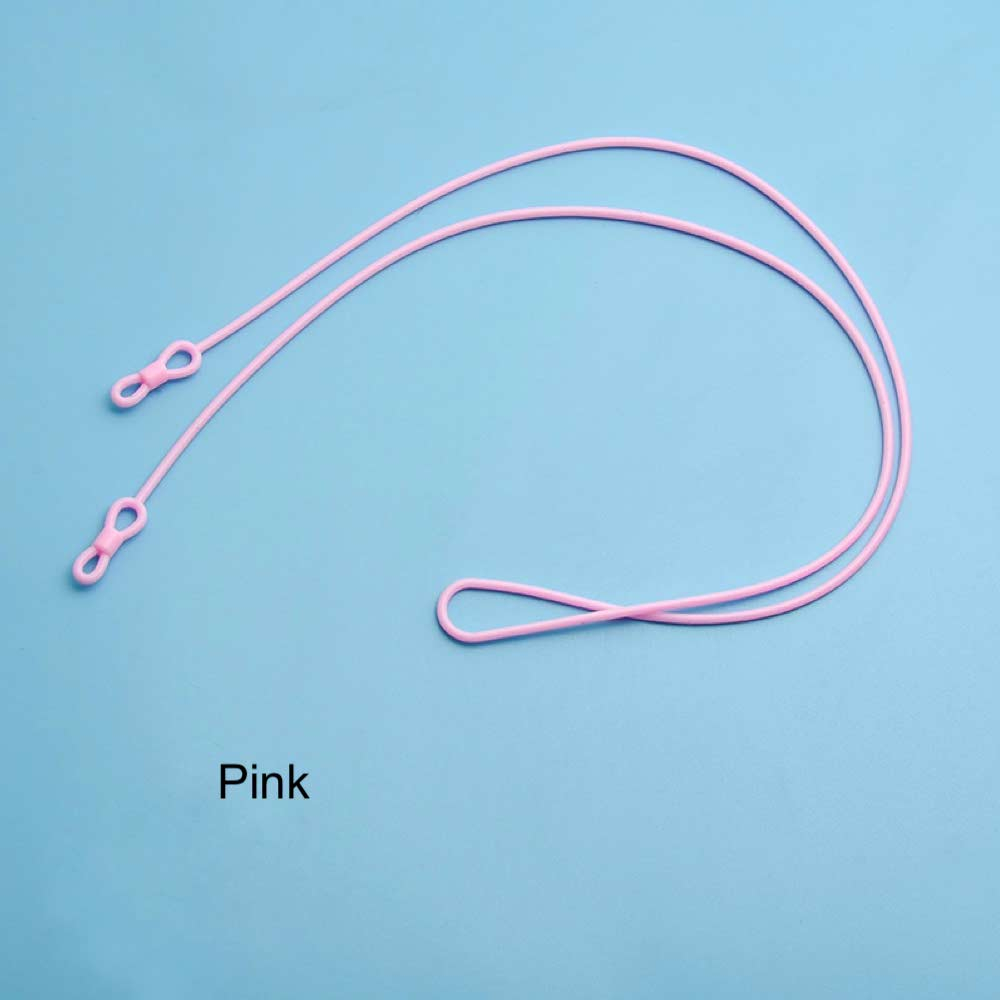 Tali Strap [ Pink ] Earhook Kacamata Pria dan Wanita - Penahan Anti Jatuh - Rubber TL8239