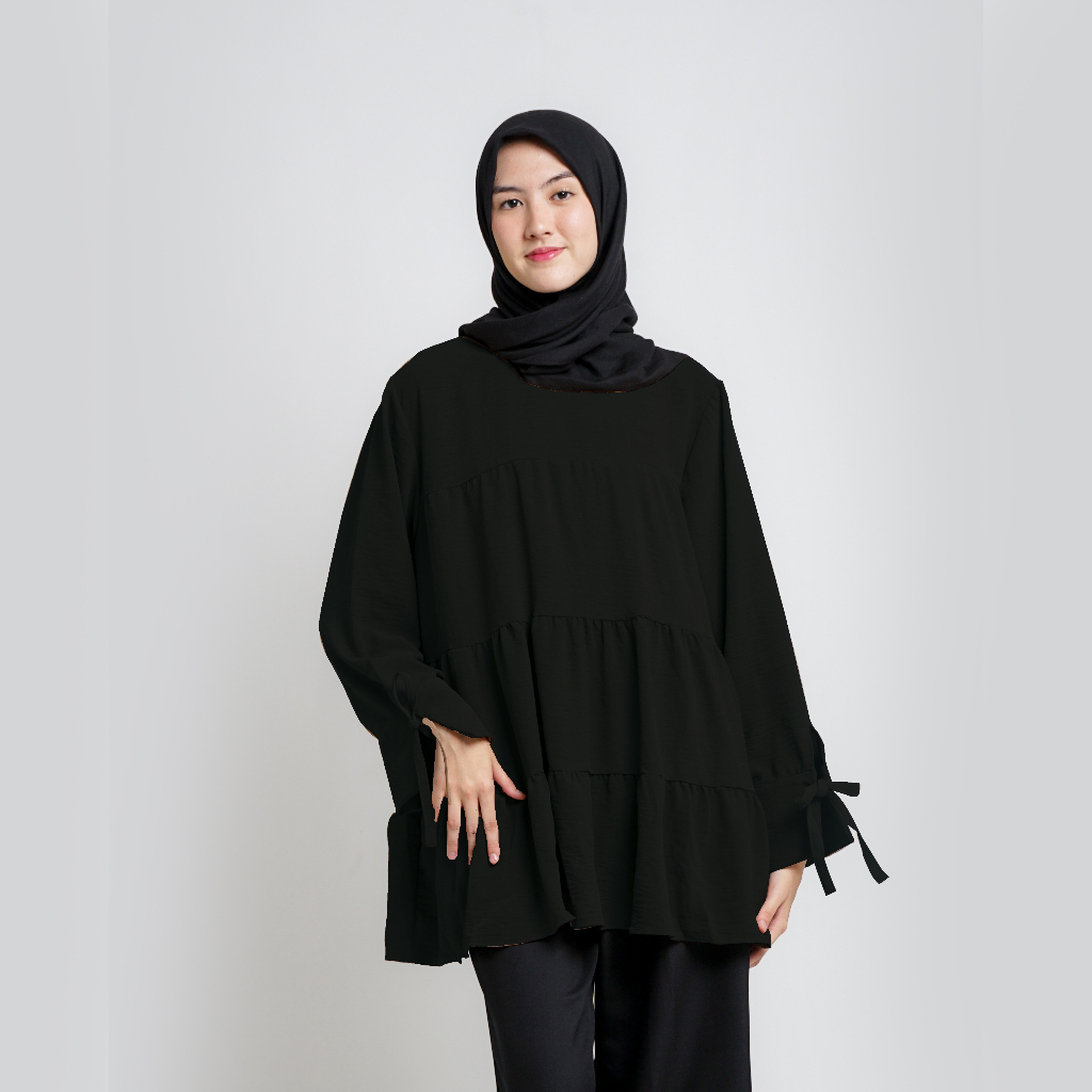 Tunik Dress Crinkle Blouse | Baju Atasan Wanita Terbaru | Blouse Wanita