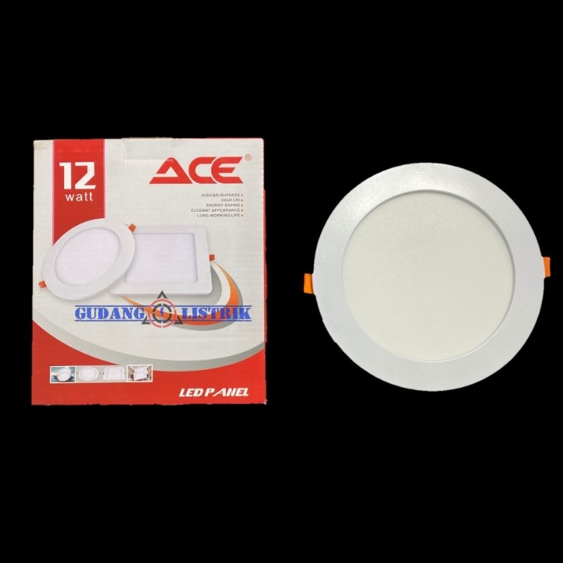 Lampu Downlight LED IB Inbow Tanam Panel Led Light 12 Watt ACE