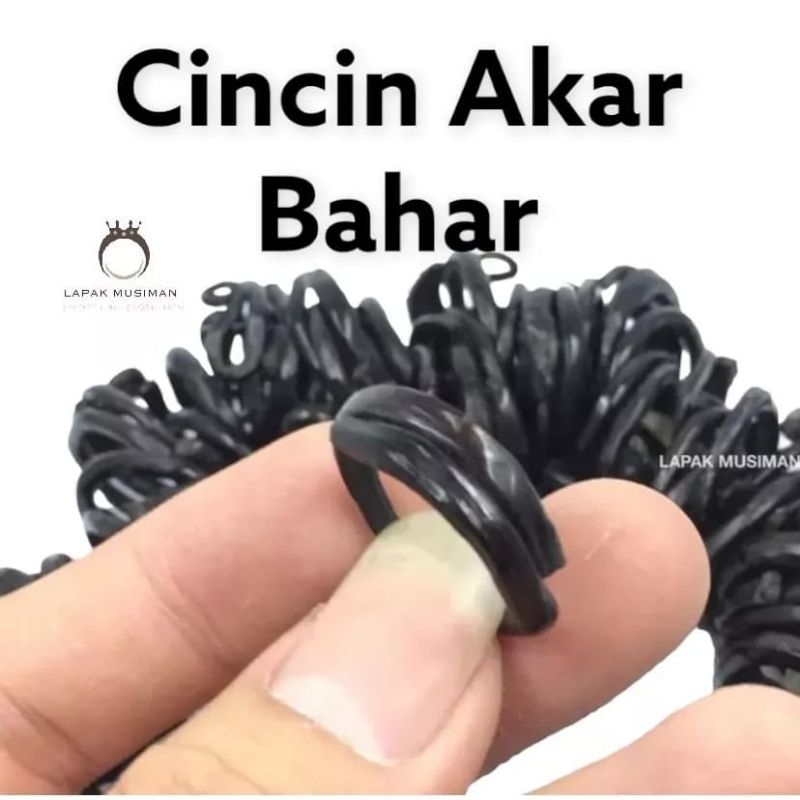 Cincin Akar Bahar Hitam Original Asli 100%