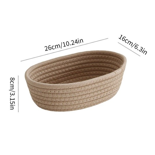 Wadah Kosmetik Basket Hand Woven Cotton - Q2