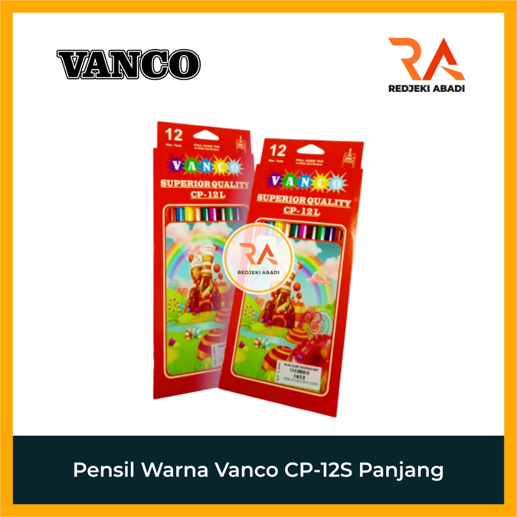 

Pensil Warna Vanco CP-12S Panjang