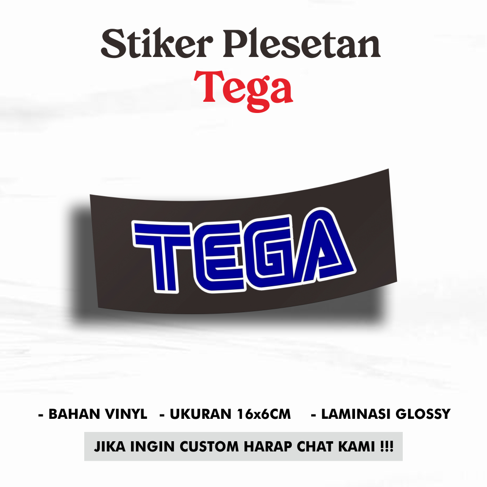 Stiker Plesetan - Tega *Stiker Laptop *Stiker Dinding *Stiker Lucu