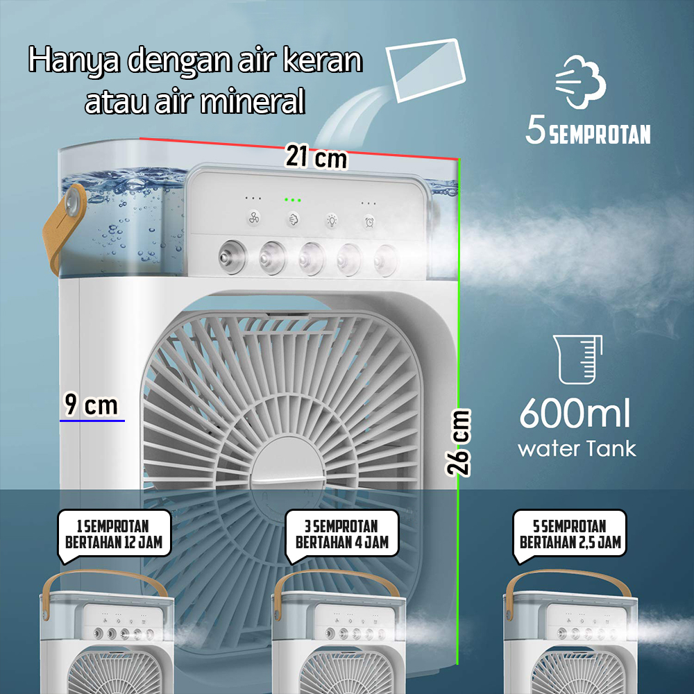 Air Cooler AC Mini Pendingin AC Portable Praktis Hemat Energi Mudah dibawa Kipas xfs-1