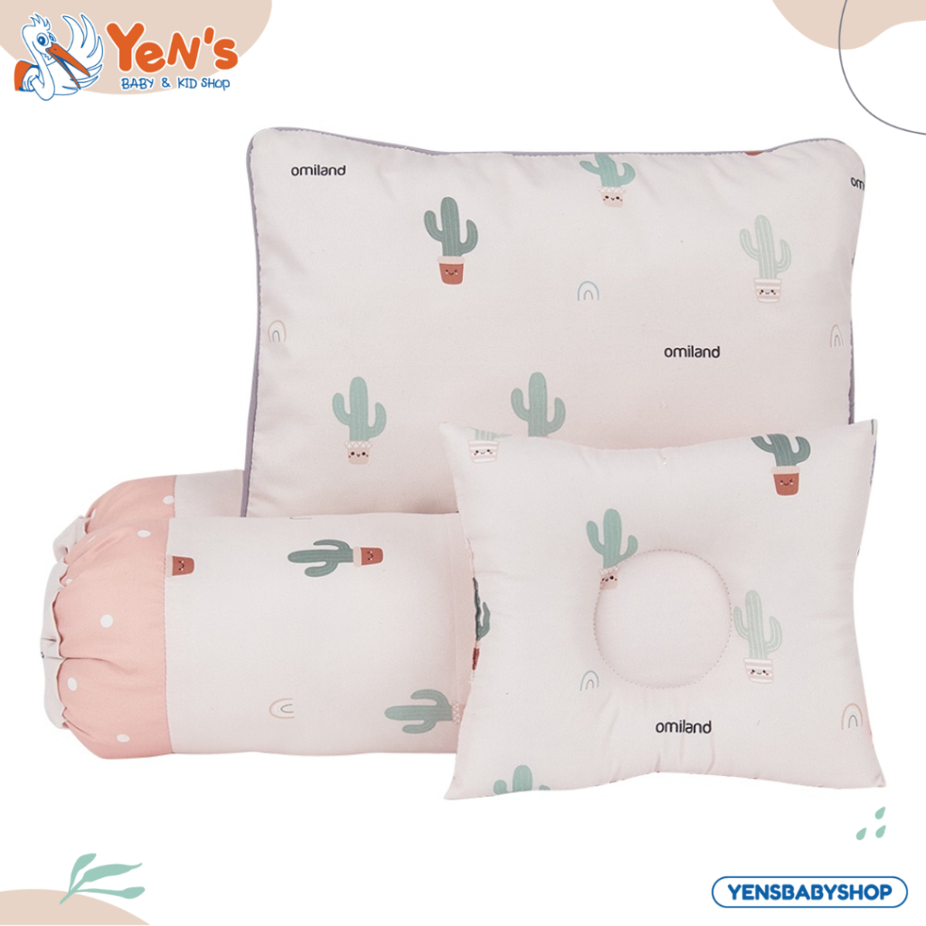 Omiland Bantal Guling Set + Bantal Peang Kaktus Series - OB37221 OB37222