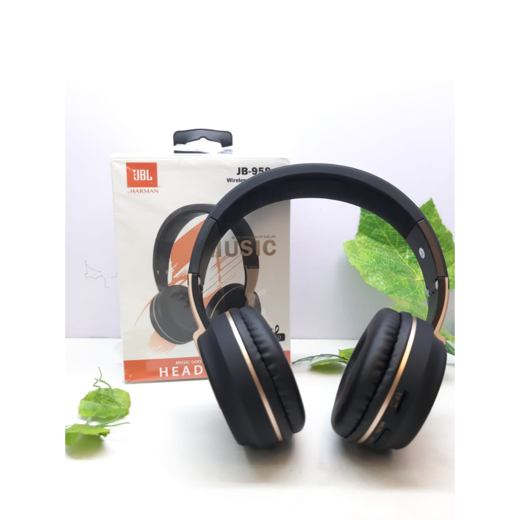 Headphone Headset Bando JB 958 Wireless Headphone LED