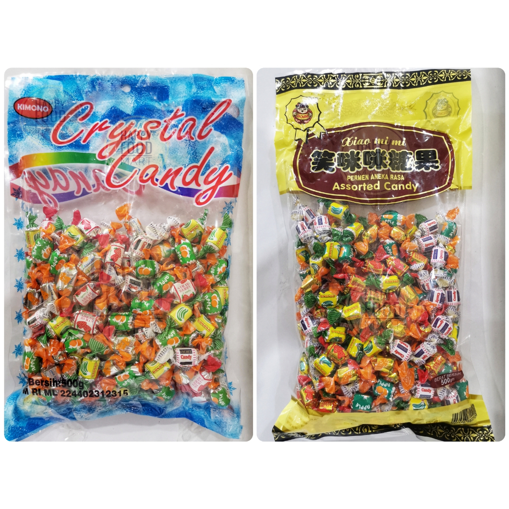 

[BPOM RI] KIMONO CRYSTAL CANDY 500 GRAM/XIAO MI MI ASSORTED CANDY/XIAO HA HA PERMEN BUAH ANEKA RASA/XIAOMIMI KEMBANG GULA IMPOR KILOAN