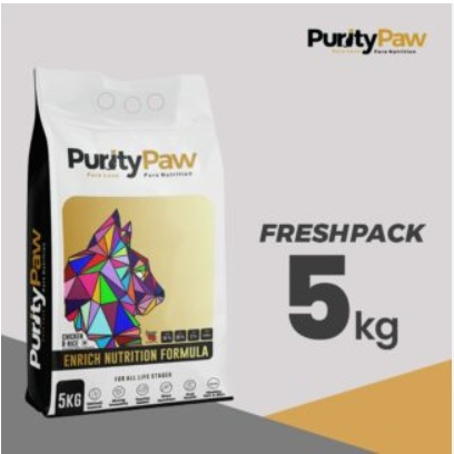 PURITY PAW Super Premium Cat Food 5KG  / All Life Stages / Makanan kucing Made in Europe