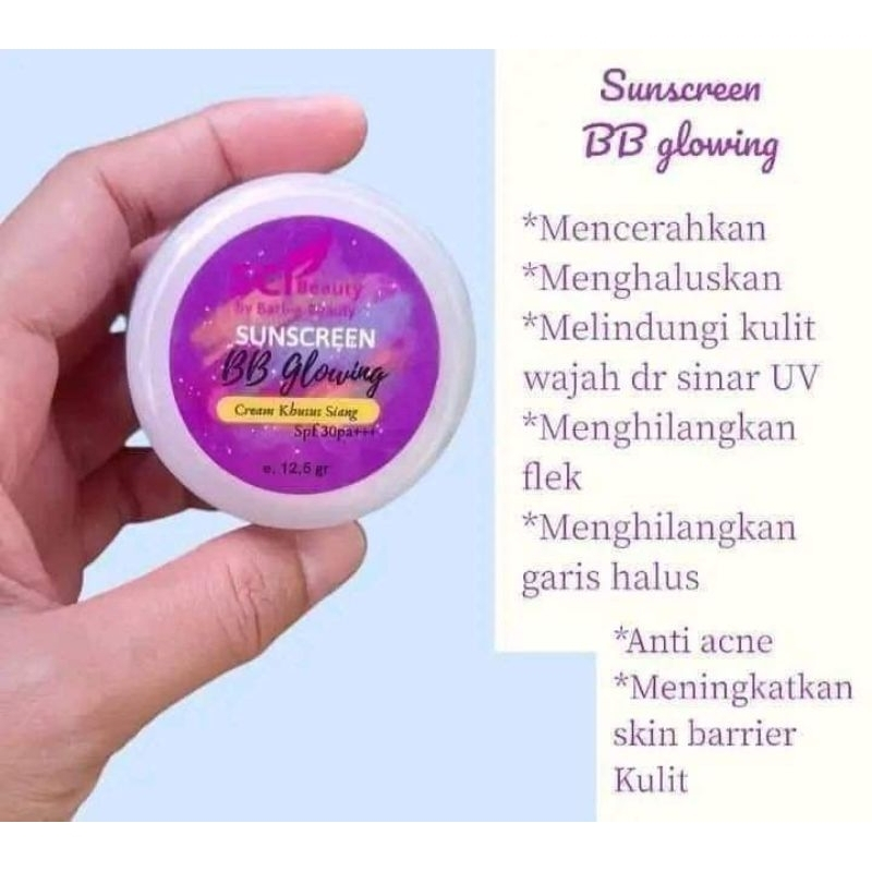Ready Stock | Sunscreen Pelicin BB Glowing SCI Beauty By Barbie Beauty - 12.5gr