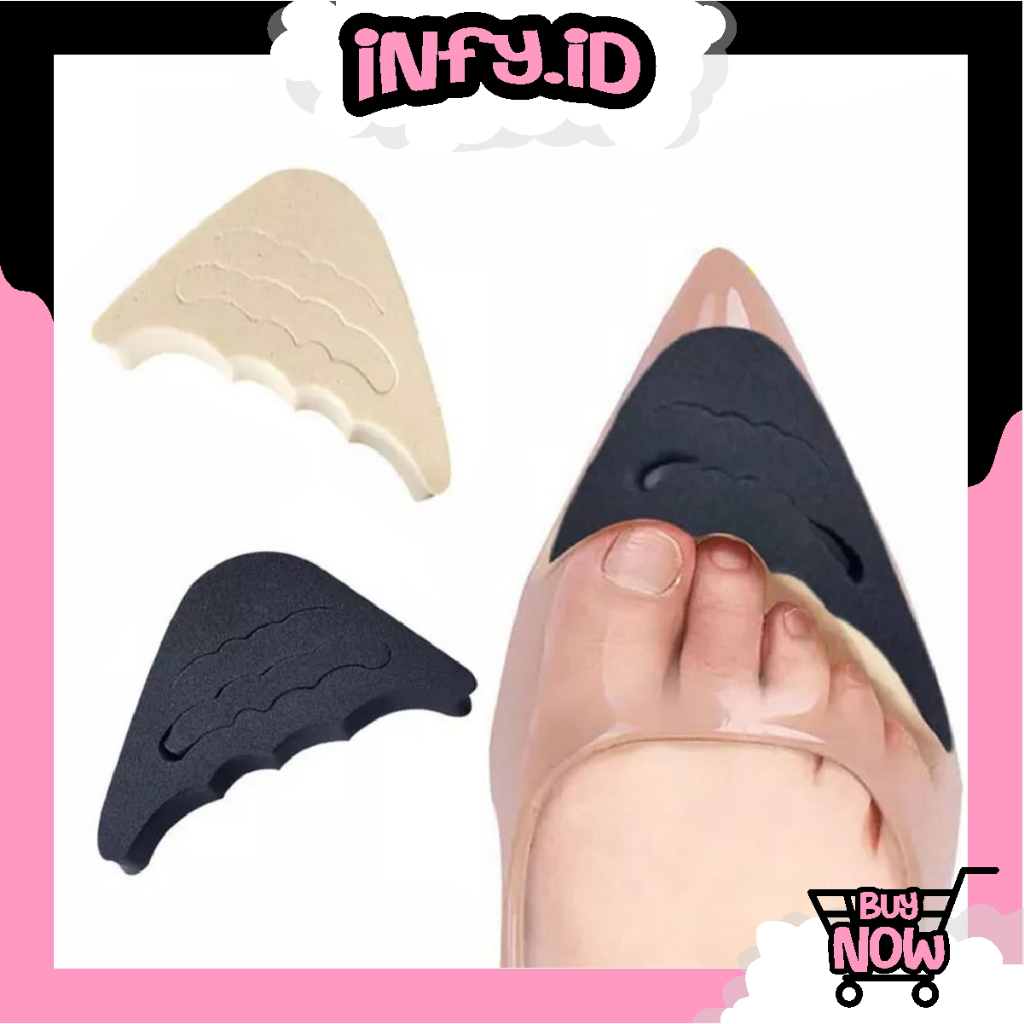 INFY - 1 Pasang Pengganjal Ganjalan Ganjelan Bantalan Ganjal Ganjel Busa Spons Insole Insol Sol Alas Sepatu Kebesaran Wanita 3 Layers R901