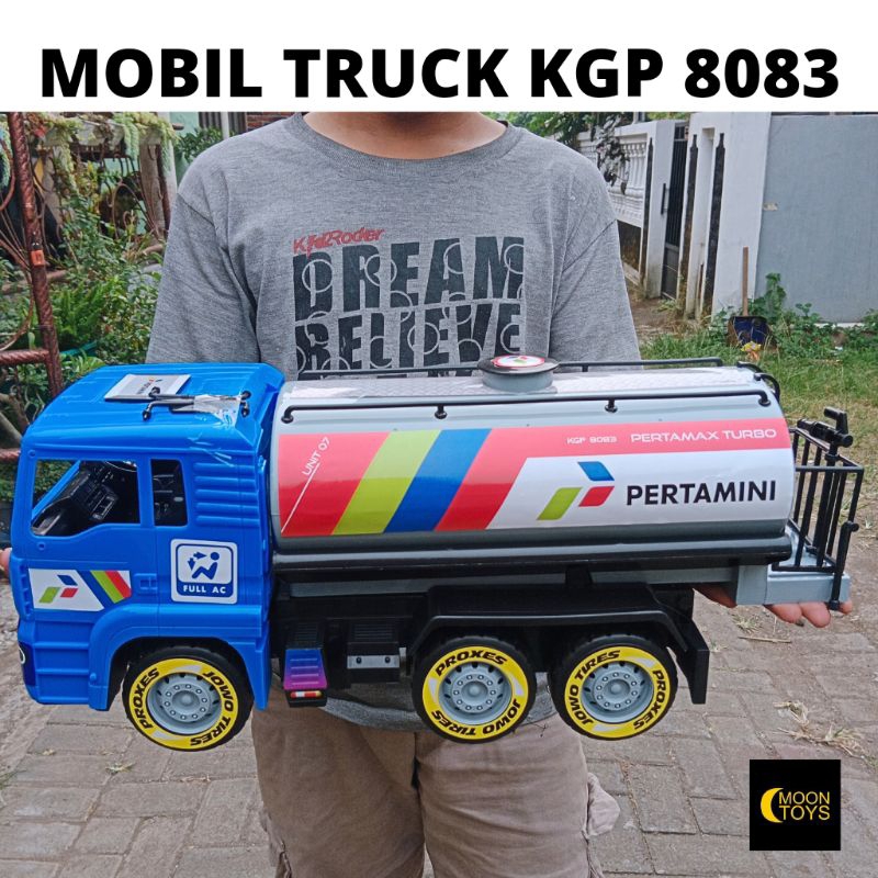 MAINAN "TRUCK TANGKI 8083" JUMBO - MAINAN MOBIL TRUCK TANGKI BBM atau DSNFKTN