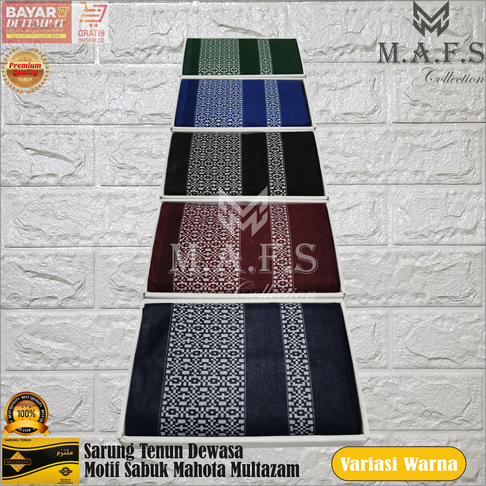 SARUNG DEWASA SARUNG TENUN MOTIF SABUK SONGKET MAHOTA MULTAZAM