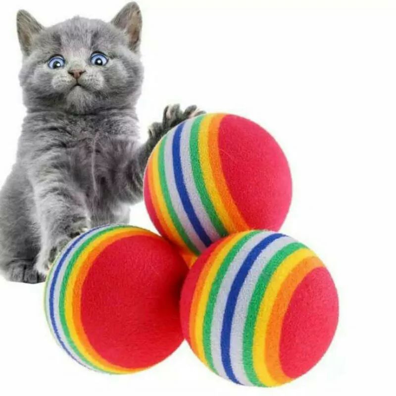 Mainan Bola Kucing Toys Pet Mainan Hewan Anjing Binatang Mainan Lucu Bola Kucing