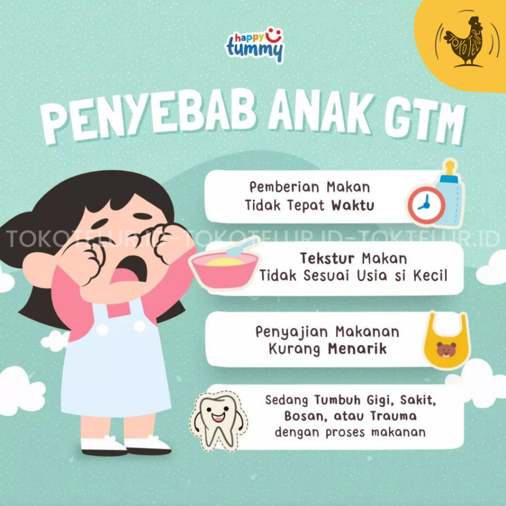 HAPPY TUMMY - Milk Teething Rusk / Snack MPASI Fingger Food HALAL