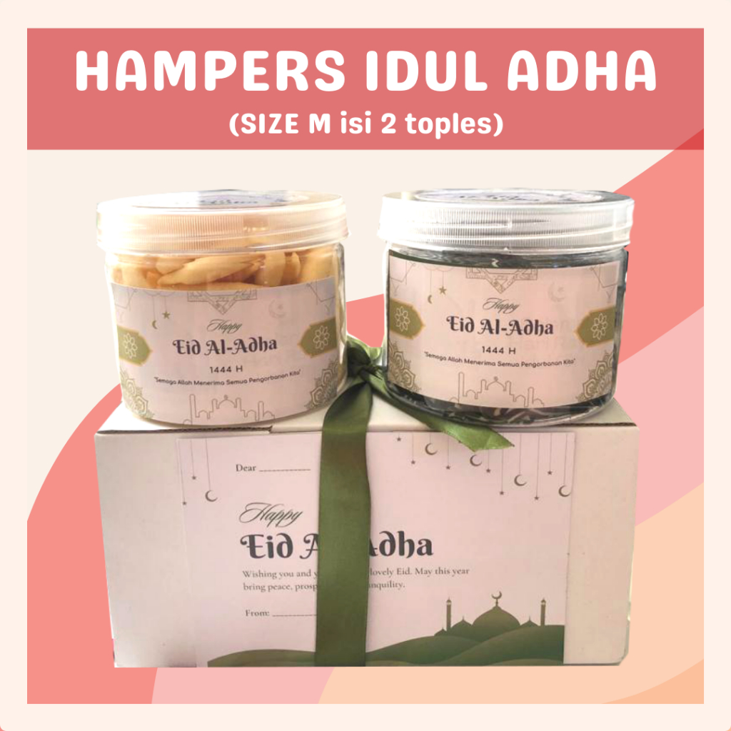 [DELISH SNACKS] Hampers Idul Adha isi 2 toples (M) / Bingkisan Parsel Parcel / Gift Box Makanan Tahun Baru Idul Fitri / Ramadhan Set Gift