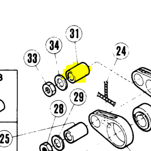 Bushing Link 201099 Kenlen Mesin Jahit Obras Neci R57