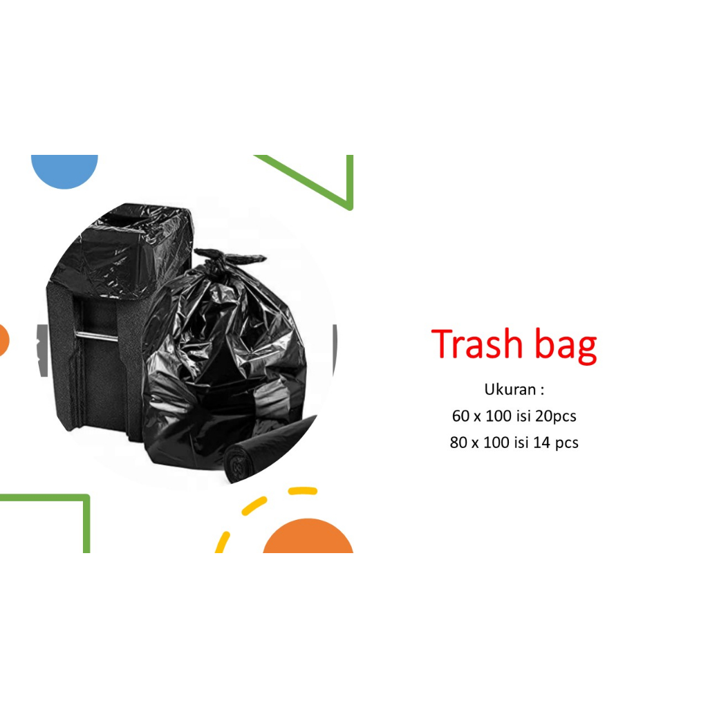 Trash Bag besar/ kantong sampah hitam/kantong sampah besar jumbo