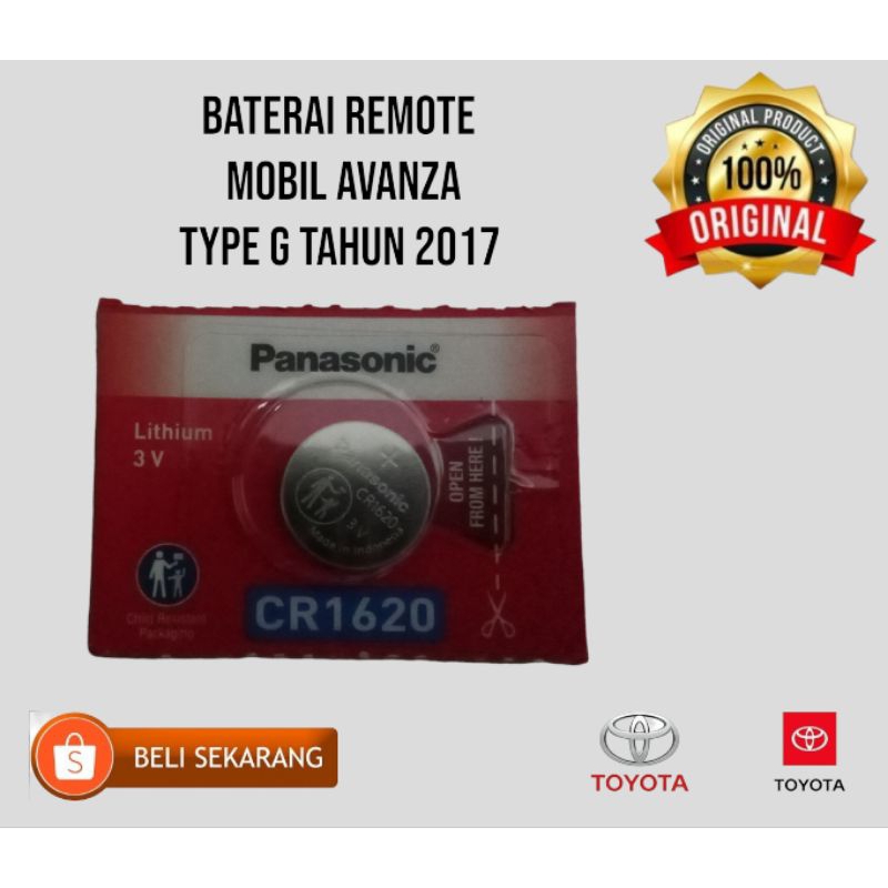 Baterai Remote Keyles Mobil Avanza Type G Tahun 2017