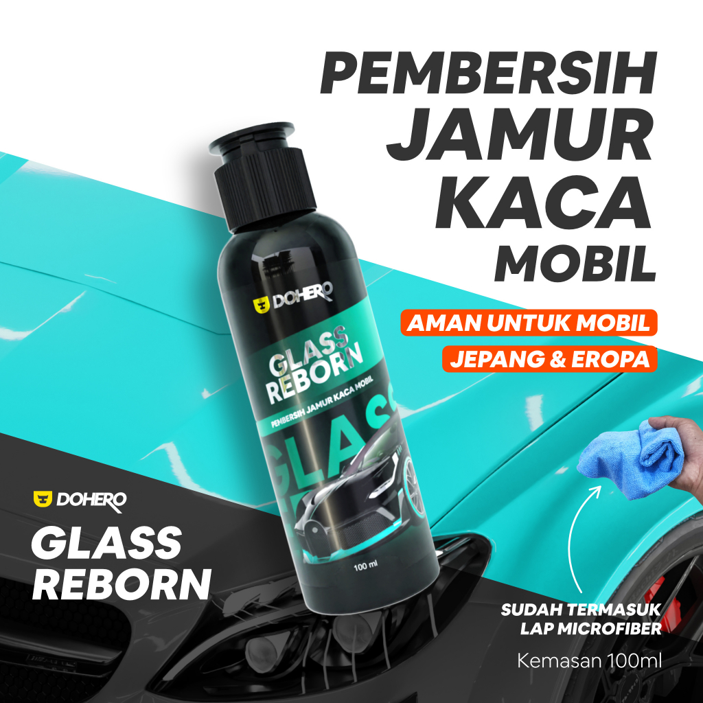 Pembersih Jamur Kaca Mobil / Waterspot Remover / Glass Reborn By Brohero