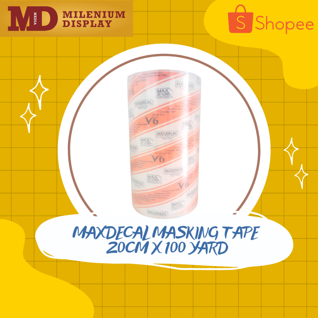 

MAXDECAL MASKING TAPE 20CM X 100 YARD