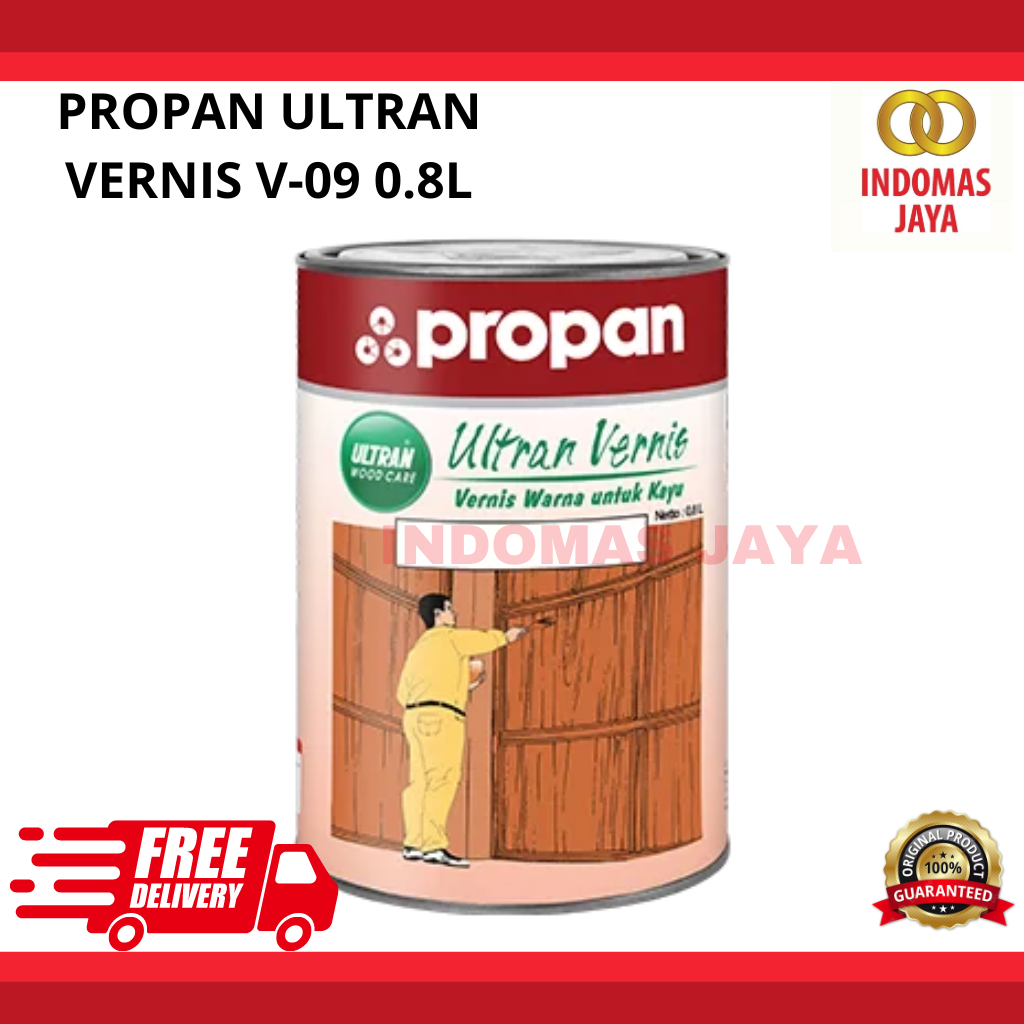 PROPAN Ultran Vernis 0,8 L / POLITUR / Plitur / Pelitur / Cat Kayu politur PROPAN / ULTRAN VERNIS / 