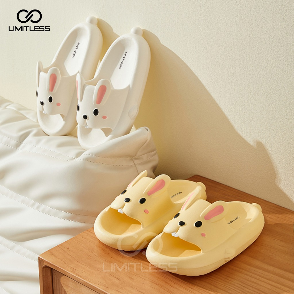 Sandal Kelinci Slip On Perempuan Korea Premium Sandal WAnita Sendal Rabbit Anak Selop Cewek Nyaman K