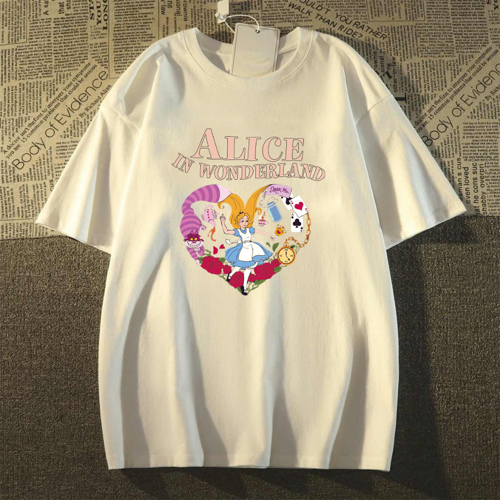 RDGF OVERSIZE  T-Shirt  fashion Heart Break fashion alice di negeri ajaib/A0940