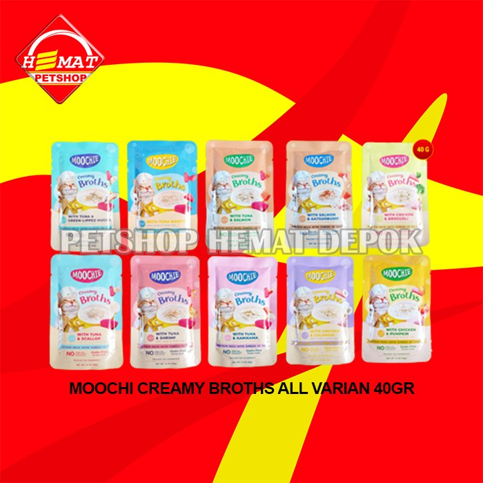 Snack Kucing Cemilan Cat Treats Moochie Creamy 40 Gram
