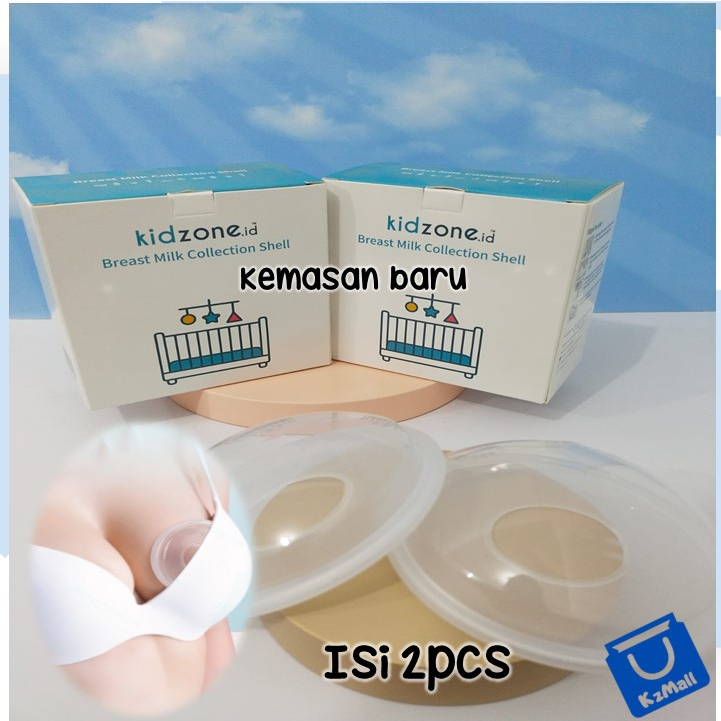 Penampung Tetesan ASI Kidzone 1BOX isi 2pcs / Breast Pad Silicone / Breast Shell Collection