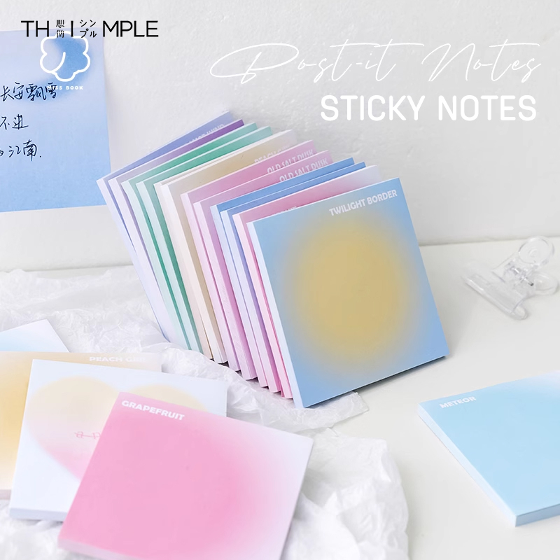 

MEMO STICKY NOTE KERTAS TEMPEL/Sticky Notes /Memo /Memo Sticky warna pastel -THIMPLE