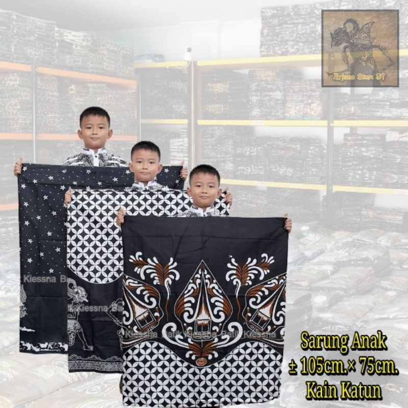 Sarung Anak Wayang Kang Santri kain katun