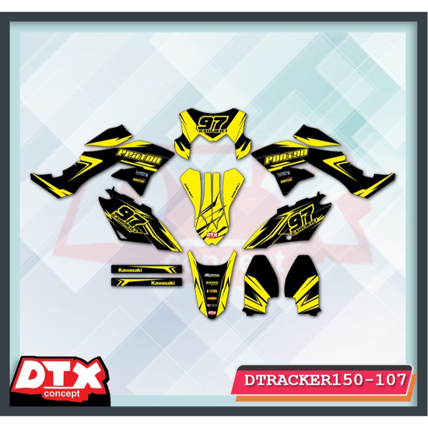 Decal dtracker full body decal dtracker decal dtracker supermoto stiker motor dtracker stiker motor 
